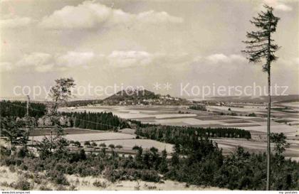 Augustusburg Landschaftspanorama mit Blick zur Augustusburg