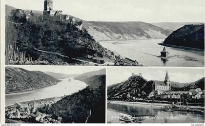 Bacharach Rhein Bacharach Burg Gutenfels Ruine Schoenburg