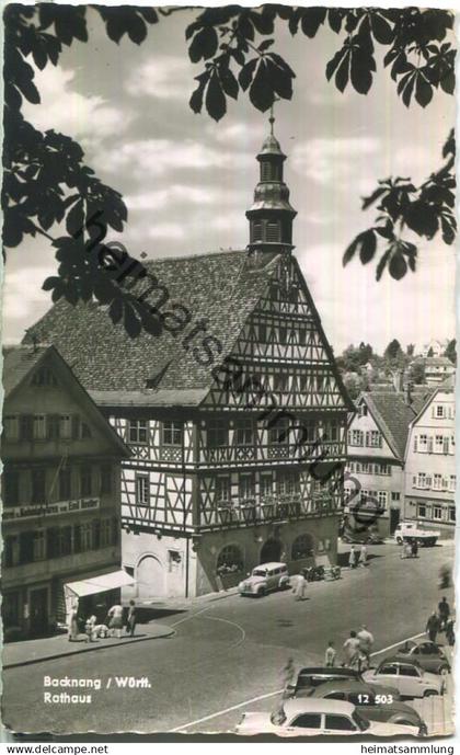 Backnang - Rathaus - Foto-Ansichtskarte - ohne AK-Einteilung