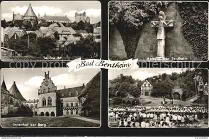 Bad Bentheim Teilansicht Burg Innenhof Herrgott von Bentheim Freilichtbuehne