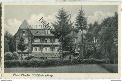 Bad Berka - Wilhelmsburg - Foto-Ansichtskarte - Verlag H. P. Geist Bad Berka 30er Jahre