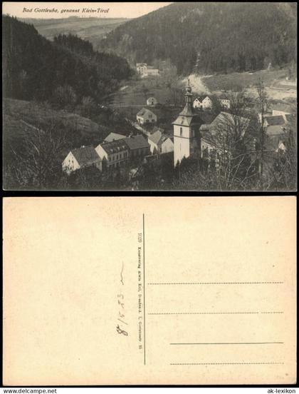 Bad Gottleuba-Bad Gottleuba-Berggießhübel Panorama-Ansicht 1923