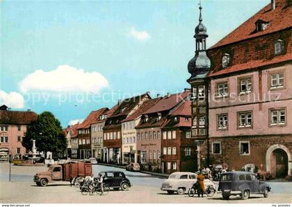Koenigshofen Bad im Gragfeld Marktplatz Rathaus