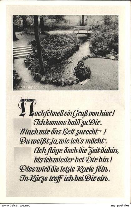 Bad Lippspringe Gedicht
