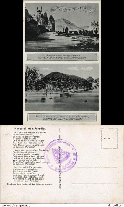 Bad Münster am Stein-Ebernburg Ebernburg Huttental Einst und Jetzt 1935