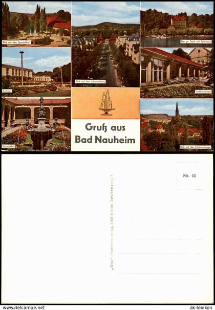 Ansichtskarte Bad Nauheim Gruß aus Bad Nauheim (Mehrbildkarte) 1965