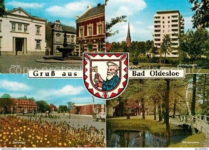 Bad Oldesloe Markt Kurpark Hochhaus Buergerpark Bahnhof Wappen