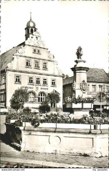 Rodach Coburg Rathaus Brunnen