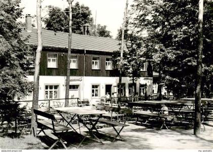 Lilienstein Berggaststaette Fels Freiterrasse