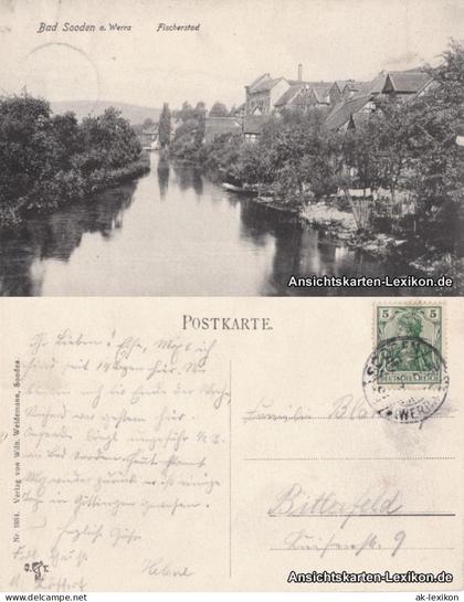 Ansichtskarte Bad Sooden-Bad Sooden-Allendorf Fischerstad 1914