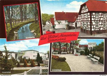 Massenheim Bad Vilbel Partie am Bach Strassenpartie Gruenanlage Hasenpfad