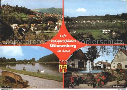 Wuennenberg Bad Kirche Teich Brunnen