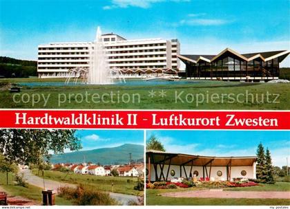 Bad Zwesten Hardwaldklinik II Springbrunnen Ortsansicht