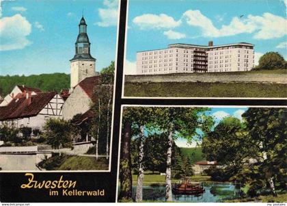 Zwesten Bad Kirche Gebaeude Park Gondelteich