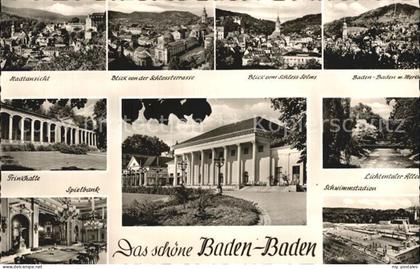 Baden-Baden Schlossterrasse Trinkhalle Spielbank