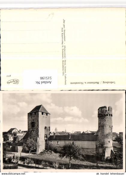 515198,Ladenburg Martinstor Tor u. Hexenturm Turm