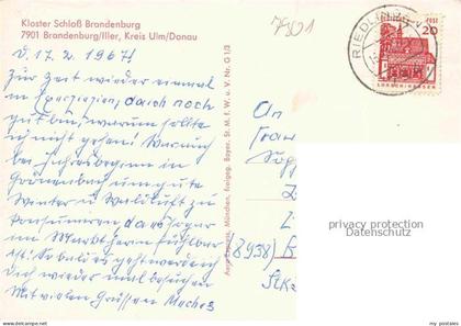 Brandenburg Iller Kloster Schloss Brandenburg