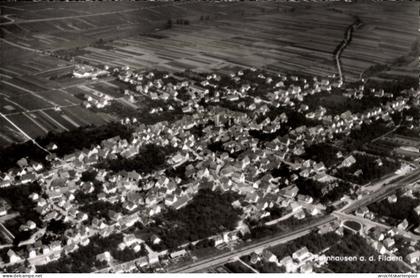 CPA Bernhausen auf den Fildern Filderstadt, Fliegeraufnahme
