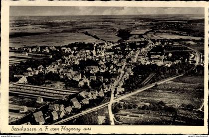 CPA Bernhausen Filderstadt Bade Württemberg, Fliegeraufnahme