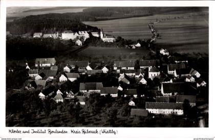 CPA Bonlanden Filderstadt in Württemberg, Fliegeraufnahme, Kloster, Institut