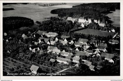 CPA Bonlanden Filderstadt in Württemberg, Luftaufnahme von Kloster, Institut, Häuser, Felder