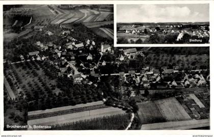 CPA Brochenzell Meckenbeuren in Oberschwaben Württemberg, Luftaufnahme von Brochenzell, Siedlung,