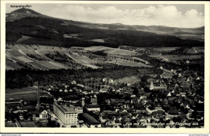 CPA Eislingen an der Fils Württemberg, Fliegeraufnahme, Hohenstaufen