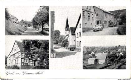 CPA Gauangelloch Leimen in Baden, Teilansichten, Kirche