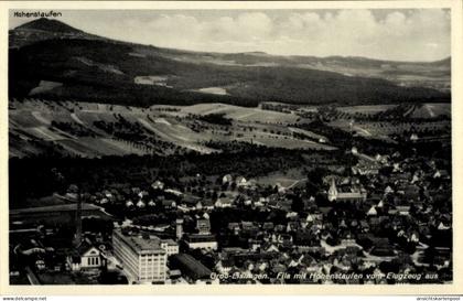 CPA Groß Eislingen an der Fils Württemberg, Fliegeraufnahme, Hohenstaufen