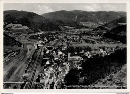 CPA Hausach im Schwarzwald, Luftkurort Hausach, Landschaftsansicht, Schwarzwald, Flugaufnahme