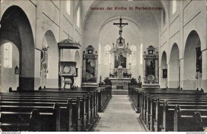 CPA Meckenbeuren in Oberschwaben Württemberg, Inneres der Kirche