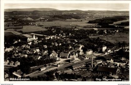 CPA Meckenbeuren in Oberschwaben Württemberg, Luftaufnahme