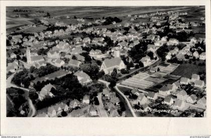 CPA Vöhringen in Württemberg, Luftaufnahme von Häuser, Kirche, Felder, Straßen