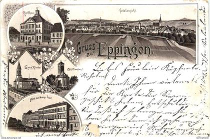 Gruss aus Eppingen - Litho