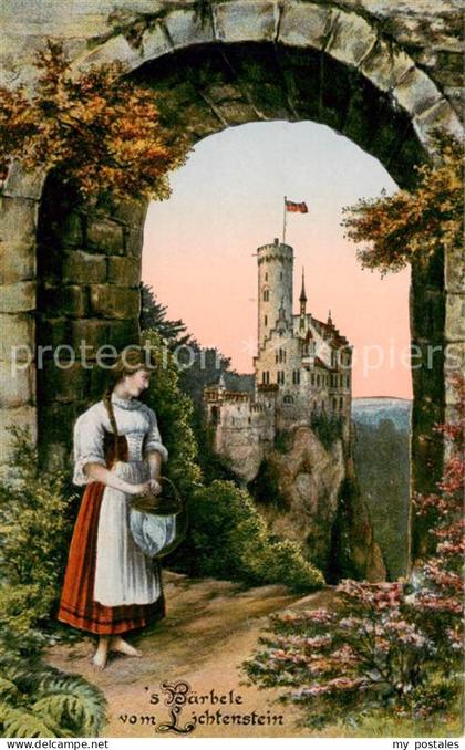 Lichtenstein  Schloss Wuerttemberg s Baerbele vom Lichtenstein