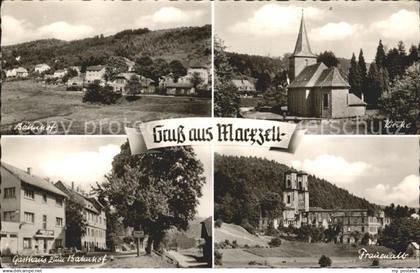 Marzell Bahnhof Kirche Frauenalb Gasthaus zum Bahnhof