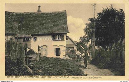 Schoemberg  Schwarzwald Calw BW Partie in Alt-Schoemberg Luftkurort