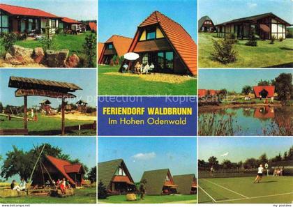 Waldbrunn Odenwald BW Feriendorf Waldbrunn Teilansichten Tennisplatz