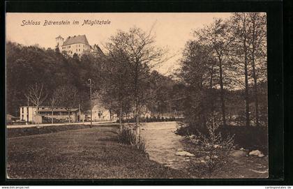 AK Bärenstein / Müglitztal, Schloss Bärenstein und Flusspartie