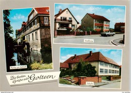 Goltern Barsinghausen Partie am Schloss Siedlung Schule