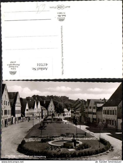 417331,Dingolfing Obere Stadt m. Herzogsburg Platz