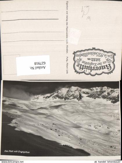 627918,Garmisch-Partenkirchen Knorrhütte a. d. Zugspitze Das Platt m. Zugspitze