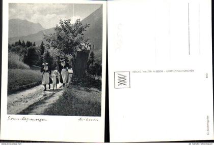 716517 Verlag Walter Niessen Gräfelfing München Berchtesgaden Ramsau Trachten