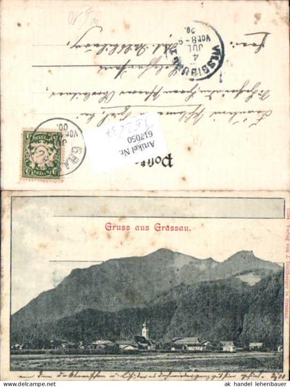 752837 Gruß aus Grassau bei Traunstein gel Holzhausen Vilsbiburg