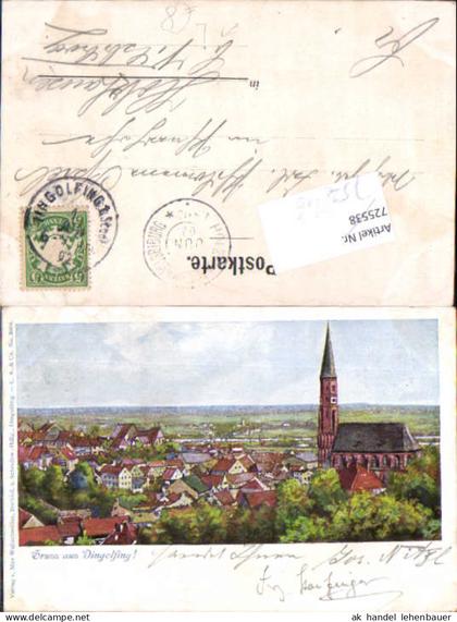 752847 Gruß aus Dingolfing gel Holzhausen Vilsbiburg