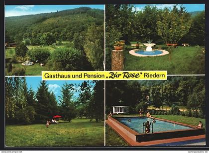 AK Riedern i. Erftal, Gasthaus und Pension Zur Rose, Bes. Georg Radke