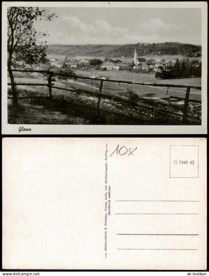 Ansichtskarte Glonn Panorama Gesamtansicht 1943