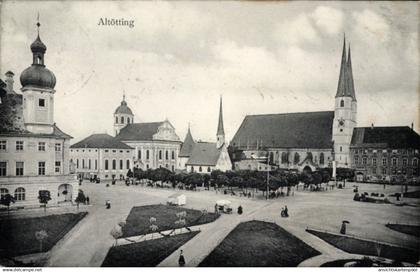 CPA Altötting in Oberbayern, Stadtansicht, Gebäude, Plätze