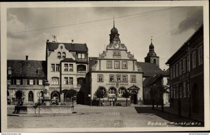 CPA Bad Rodach Oberfranken Bayern, Marktplatz, Rathaus
