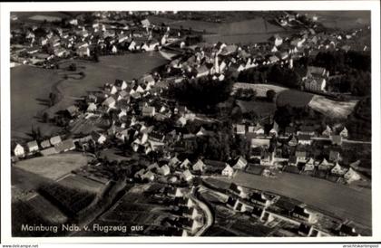 CPA Mainburg im Hallertau Niederbayern, Luftaufnahme von Häuser, Landschaft, 1. Mai 1939
